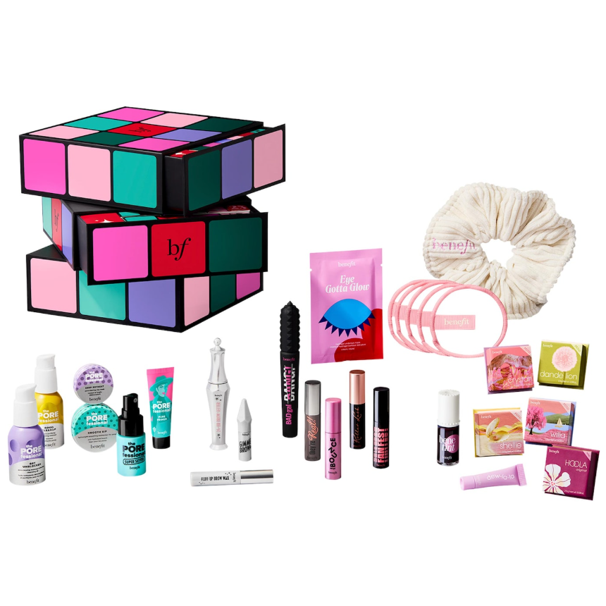 Benefit Cosmetics Glam Cube 24-Day Makeup Advent Calendar Gift Set *Pre Orden*