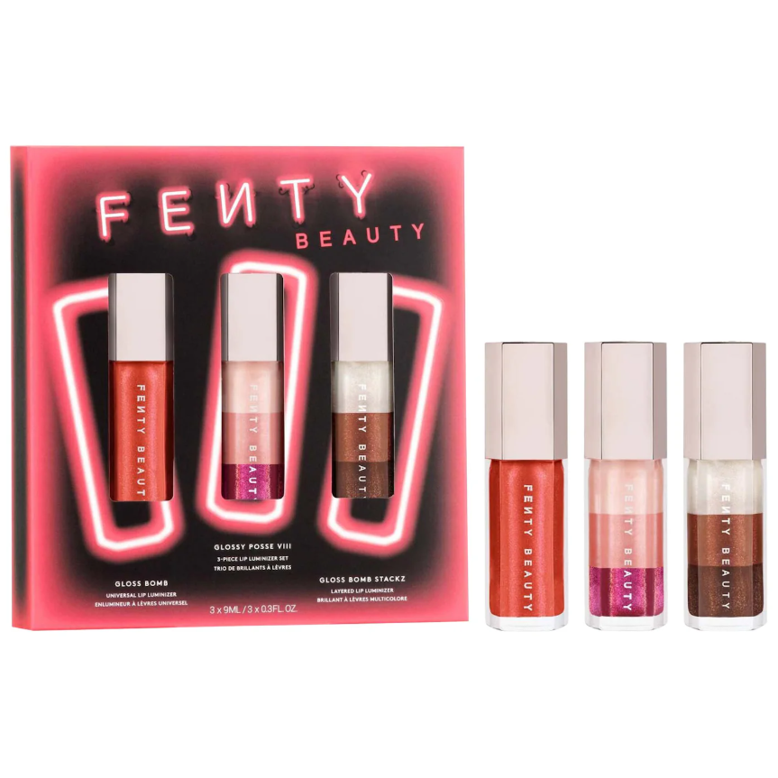 Fenty Beauty by Rihanna  Glossy Posse VIII 3-Piece Lip Luminizer Set *Pre Orden*