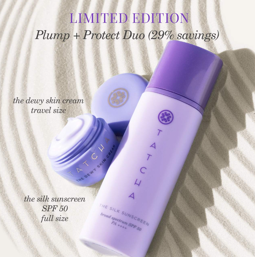 Tatcha Plump + Protect SPF 50 Hydration + Sunscreen Duo *Pre Orden*