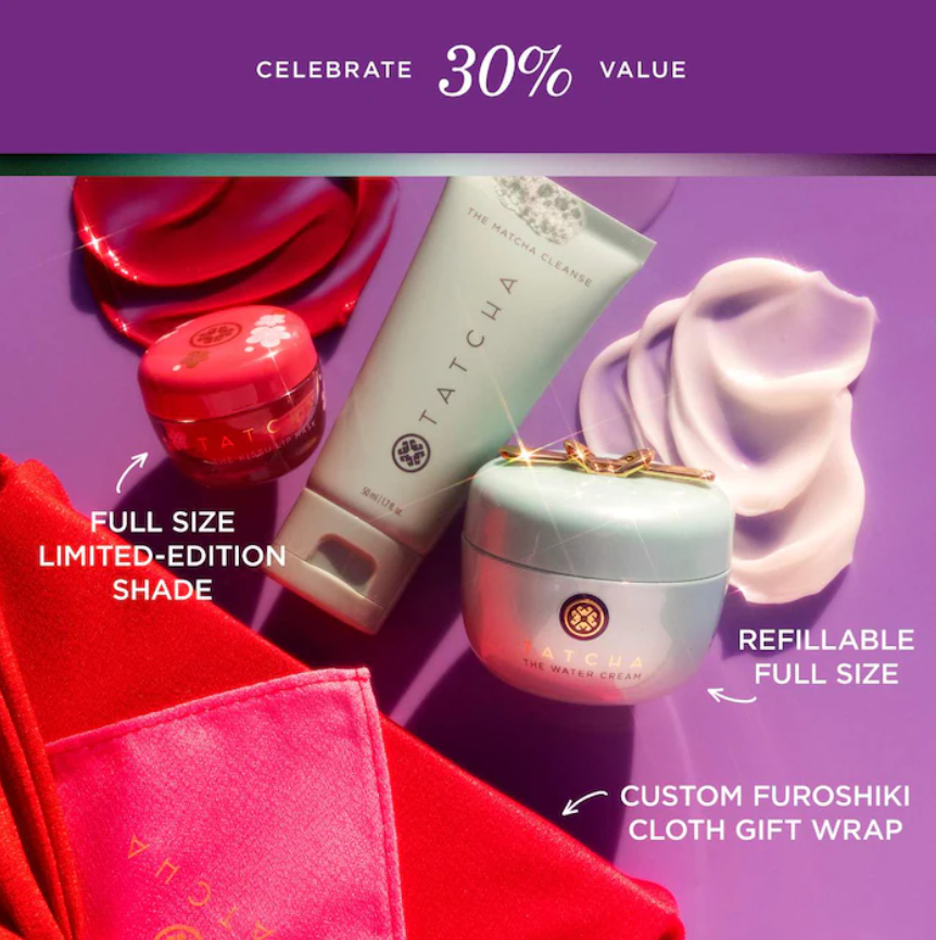 Tatcha Pure Pores, Lush Lips Clarifying Skincare Set *Pre orden*