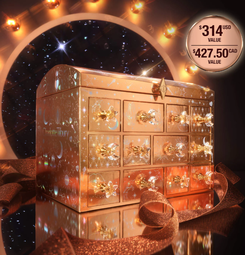 Charlotte Tilbury Charlotte's Beauty Treasure Chest Makeup and Skincare Advent Calendar *Pre Orden*