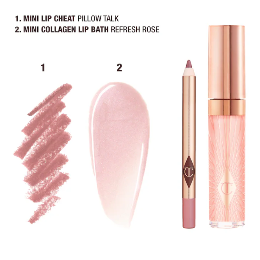 Charlotte Tilbury Mini Glossy Pink Lip Gloss + Lip Liner Set *Pre orden* - Beautyland by Rocio 