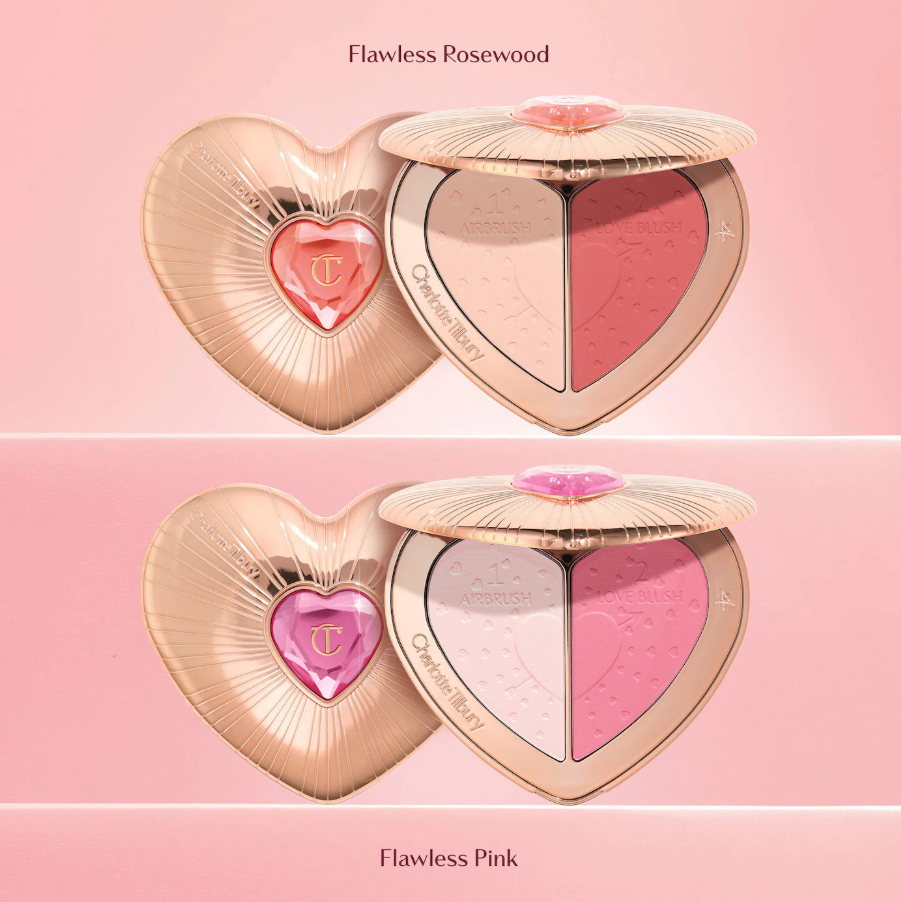 Charlotte Tilbury  Pillow Talk Beauty Soulmates Airbrush Flawless Finish Brightening and Blush Powder Palette *Pre Orden*
