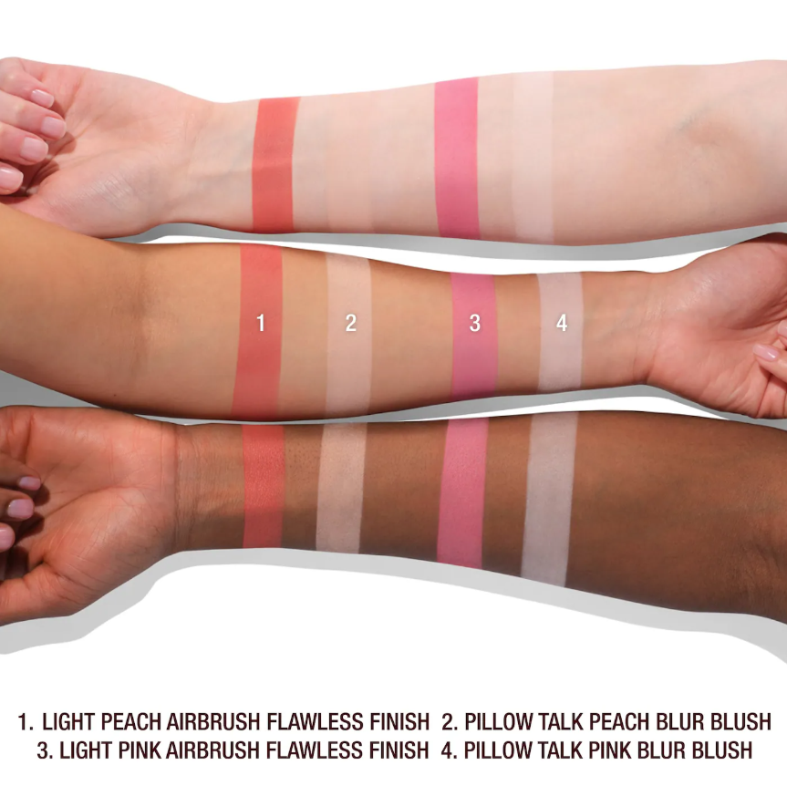 Charlotte Tilbury Pillow Talk Beauty Soulmates Airbrush Flawless Finish Brightening and Blush Powder Palette *Pre Orden* - Beautyland by Rocio 