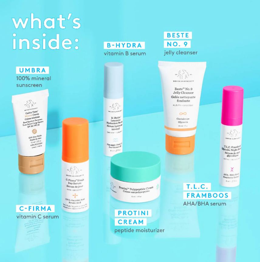 Drunk Elephant The Littles Travel Skincare Set *Pre Orden* - Beautyland by Rocio 