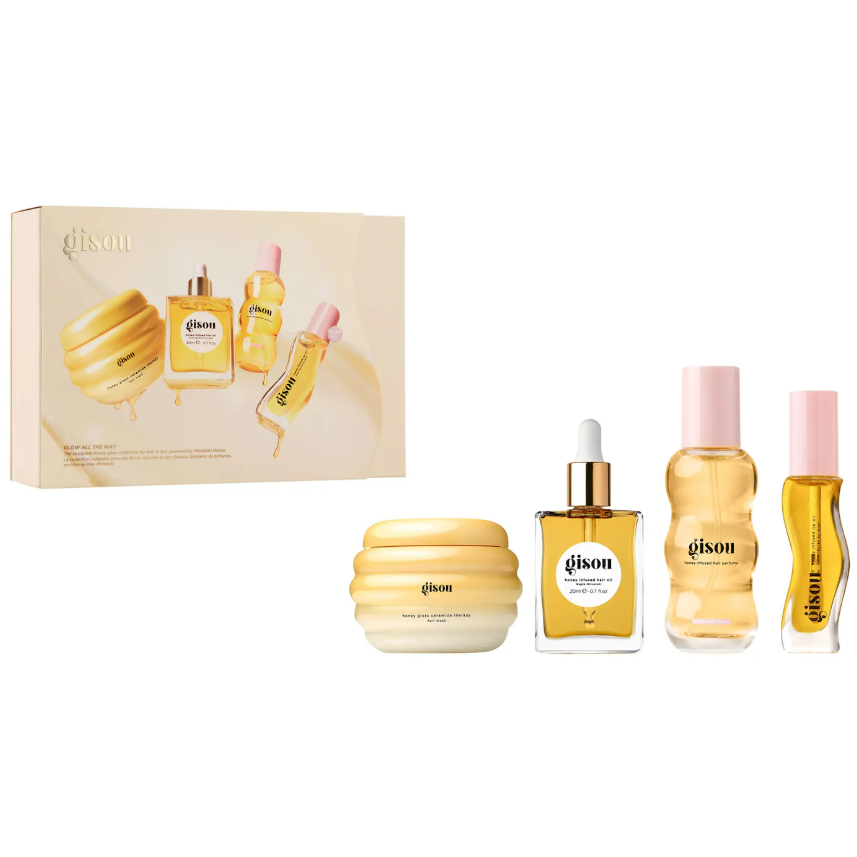 Gisou Glow All The Way Hair and Lip Gift Set *Pre Orden*