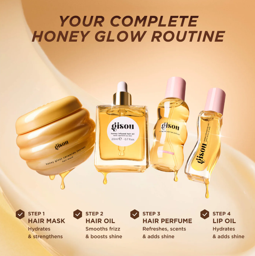 Gisou Glow All The Way Hair and Lip Gift Set *Pre Orden*