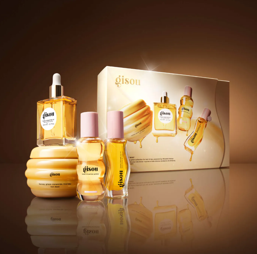 Gisou Glow All The Way Hair and Lip Gift Set *Pre Orden*