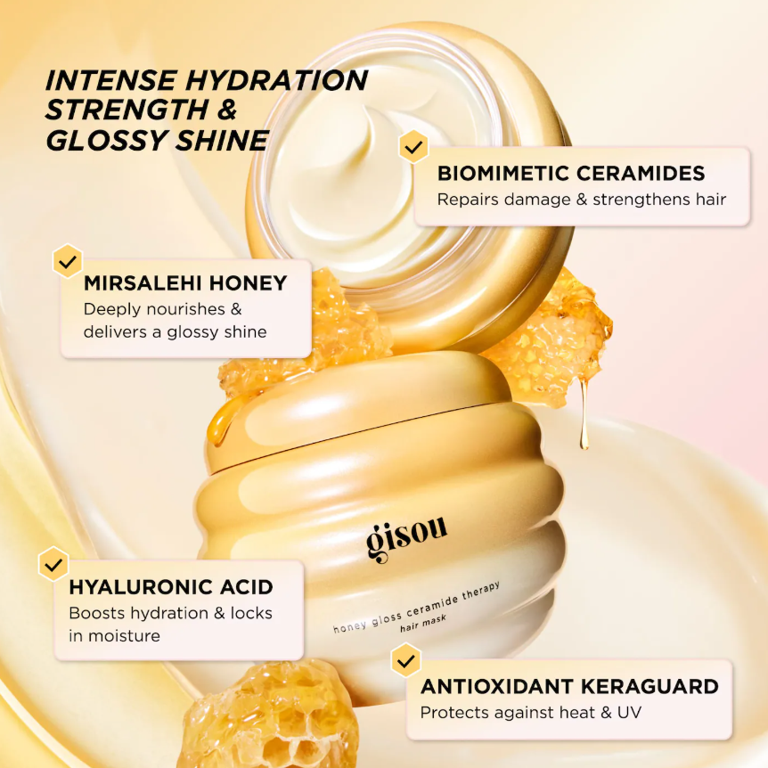 Gisou Honey Gloss Ceramide Therapy Hydrating Hair Mask *Pre Orden*