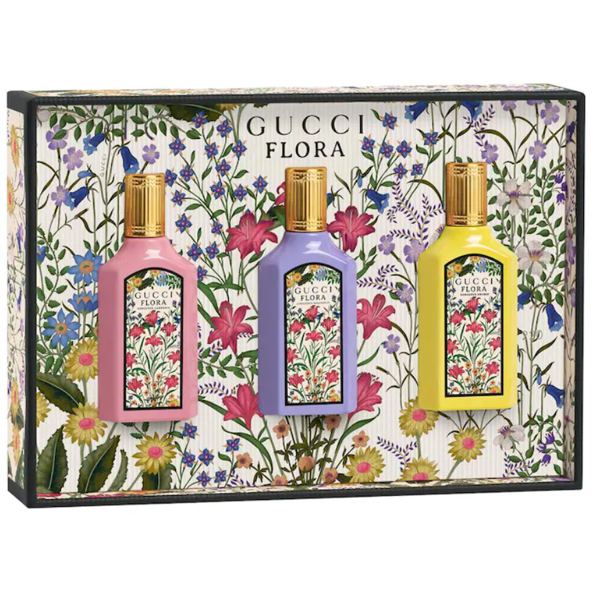 Gucci Mini Flora Eau de Parfum Perfume Trio Set *Pre orden* - Beautyland by Rocio 