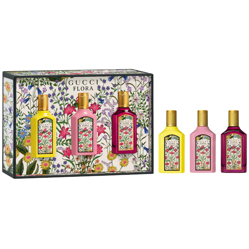 Gucci Mini Flora Gorgeous Collection Perfume Sampler Gift Set *Pre Orden*