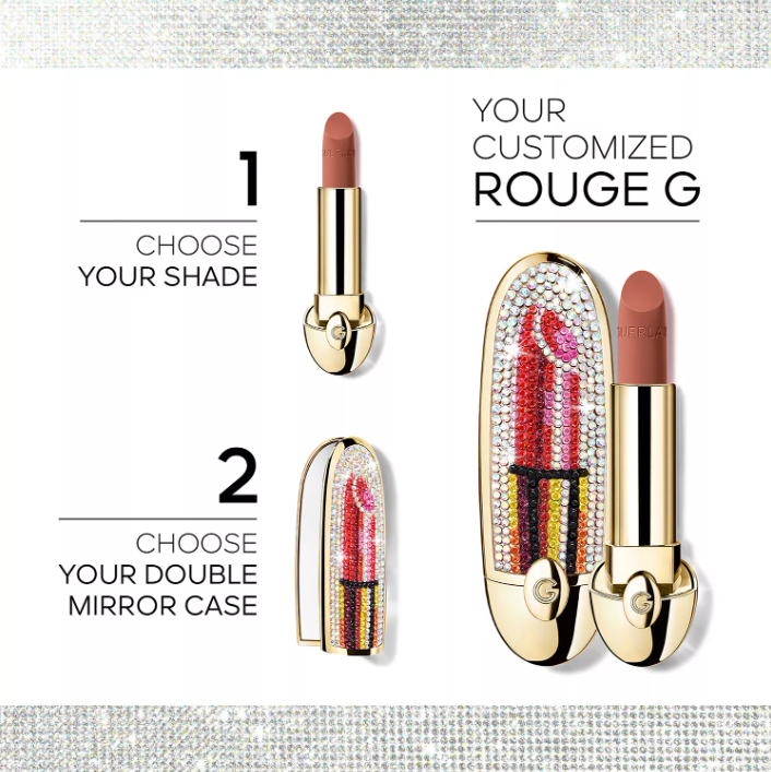 Guerlain Limited-Edition Rouge G Customizable Lipstick Case - Embrasse-Moi *Pre Orden*
