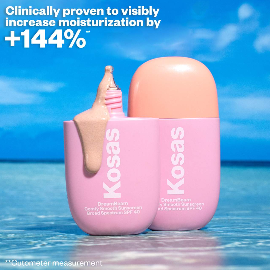 Kosas  DreamBeam Silicone-Free Mineral Sunscreen SPF 40 with Ceramides and Peptides *Pre Orden*
