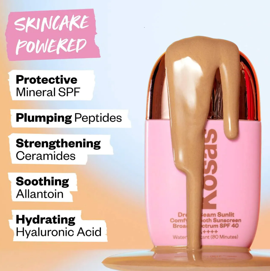 Kosas  DreamBeam Silicone-Free Mineral Sunscreen SPF 40 with Ceramides and Peptides *Pre Orden*