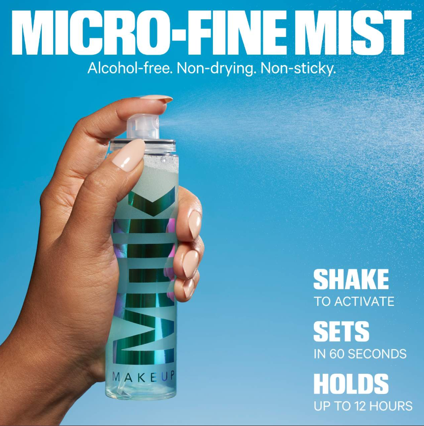 Milk Makeup Hydro Grip 12HR Dewy Setting Spray With Hyaluronic Acid + Niacinamide *Pre Orden*