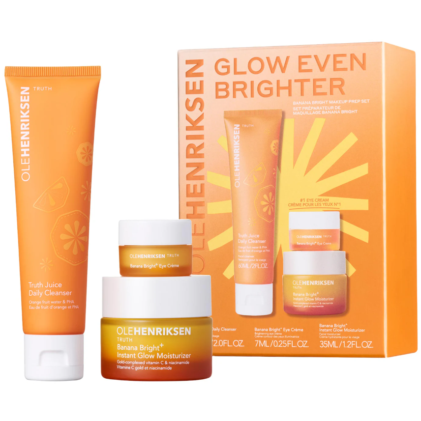 OLEHENRIKSEN Glow Even Brighter Banana Bright Makeup Prep Set *Pre Orden* - Beautyland by Rocio 