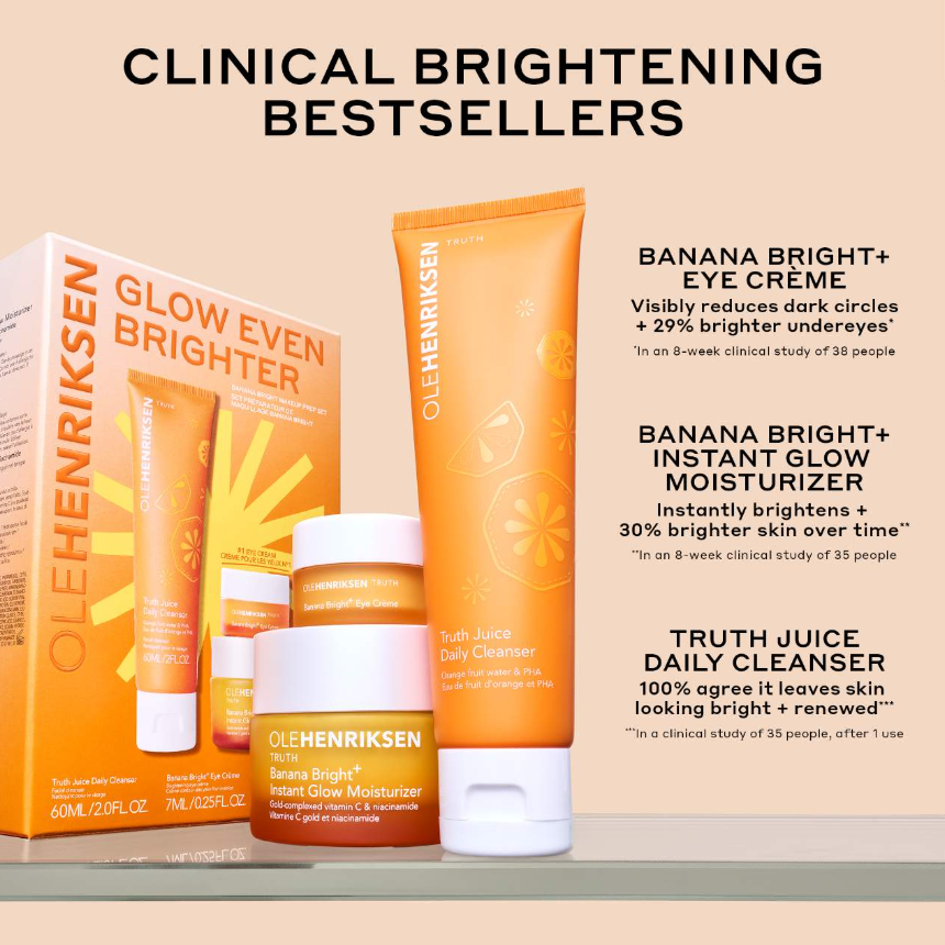 OLEHENRIKSEN Glow Even Brighter Banana Bright Makeup Prep Set *Pre Orden* - Beautyland by Rocio 