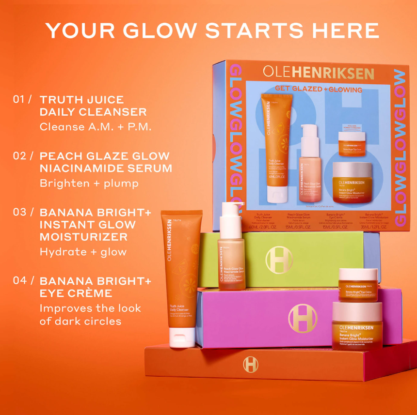 Olehenriksen Get Glazed and Glowing Skincare Set *Pre Orden*