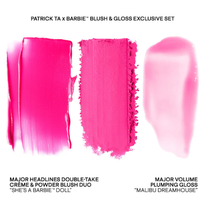 Patrick TA Patrick Ta x Barbie Blush Duo and Lip Plumper Set *Pre orden* - Beautyland by Rocio 