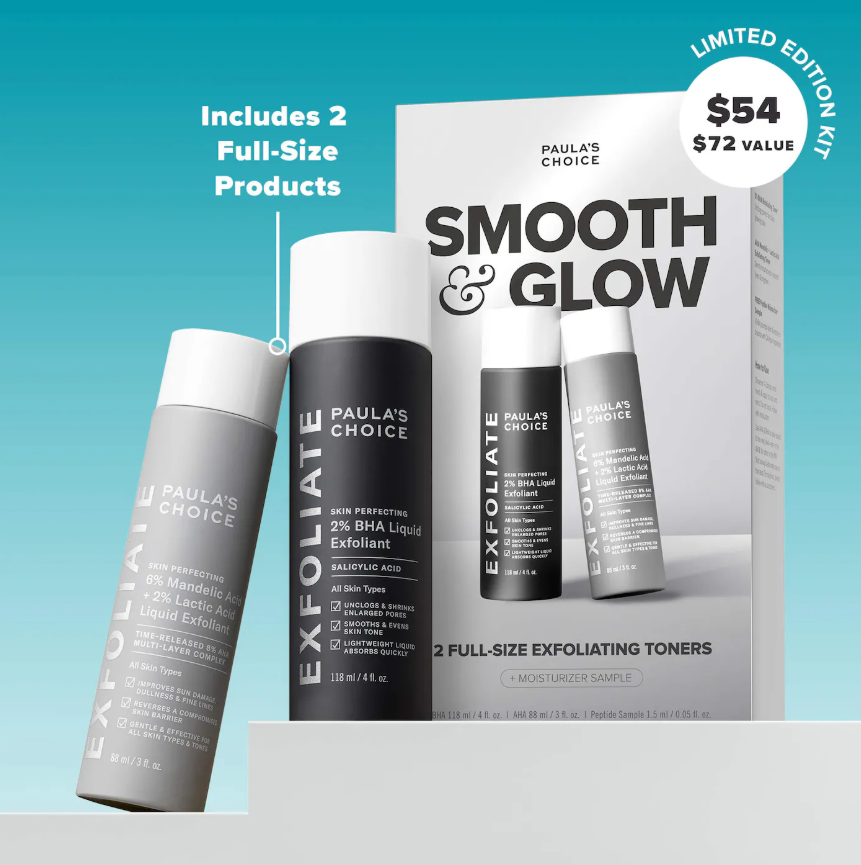 Paula's Choice Smooth & Glow Gift Set for clearer, brighter skin *Pre Orden*