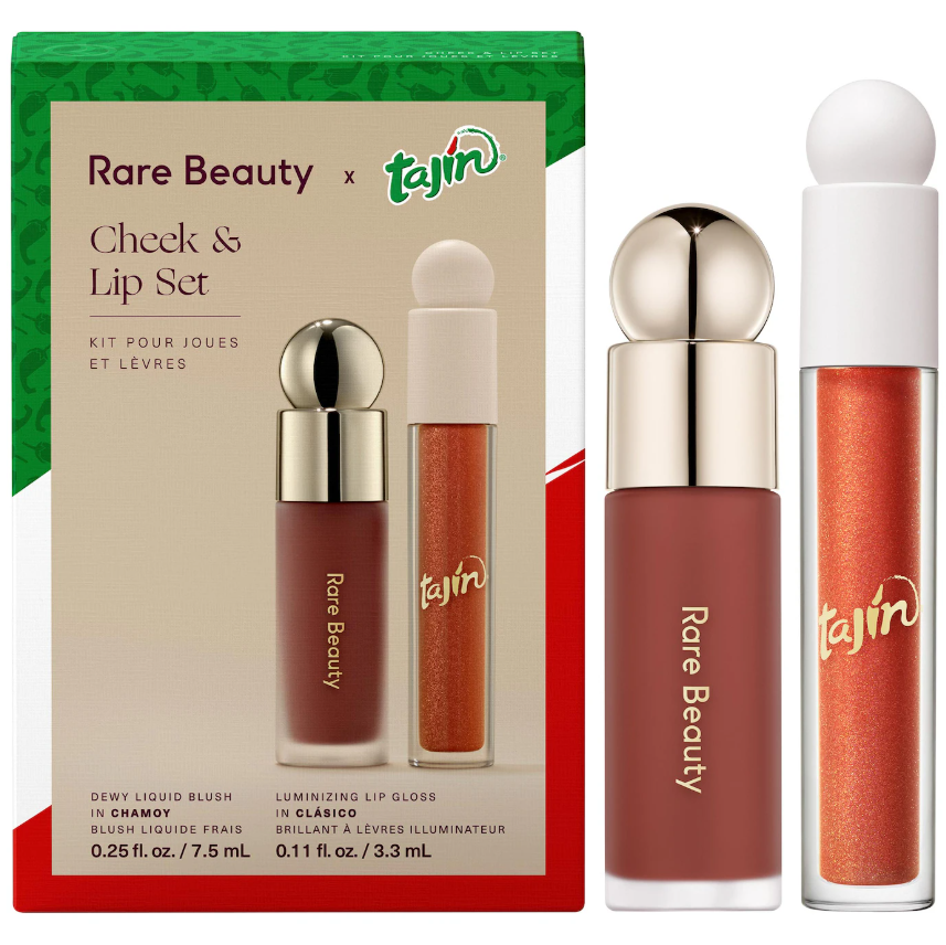 Rare Beauty by Selena Gomez  Rare Beauty x Tajin Soft Pinch Liquid Blush & Positive Light Luminizing Lip Gloss Duo Set *Pre Orden*