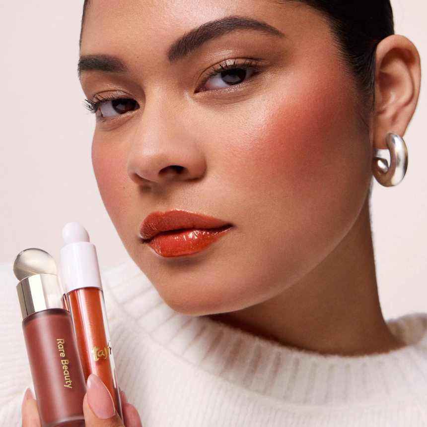 Rare Beauty by Selena Gomez  Rare Beauty x Tajin Soft Pinch Liquid Blush & Positive Light Luminizing Lip Gloss Duo Set *Pre Orden*