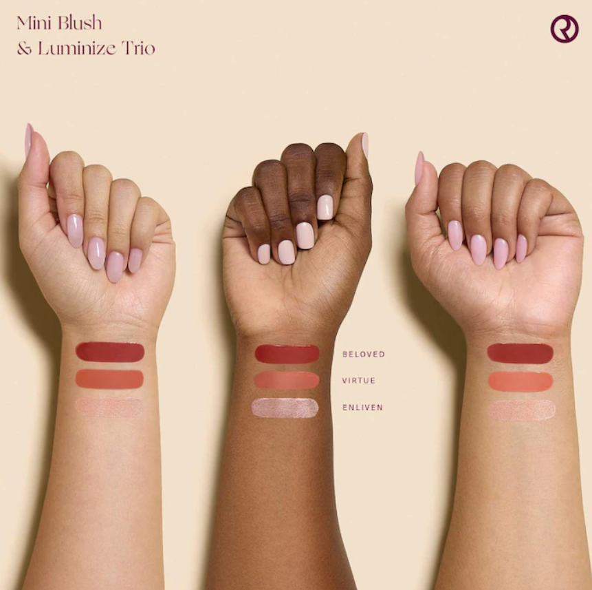 Rare Beauty by Selena Gomez Mini Blush and Luminize Trio *En existencia*