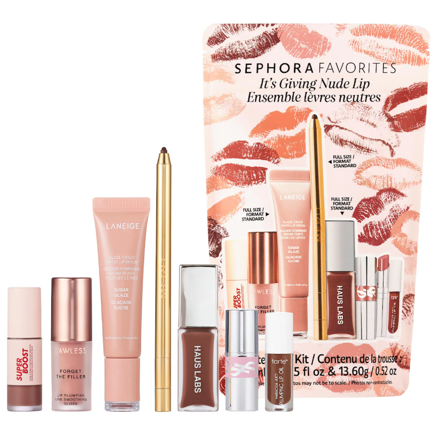 Sephora Favorites It's Giving Nude Lip Makeup Value Set *Pre orden*
