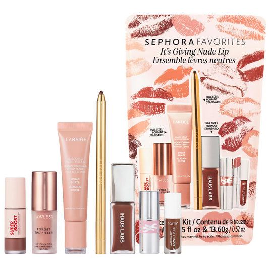 Sephora Favorites It's Giving Nude Lip Makeup Value Set *Pre orden*