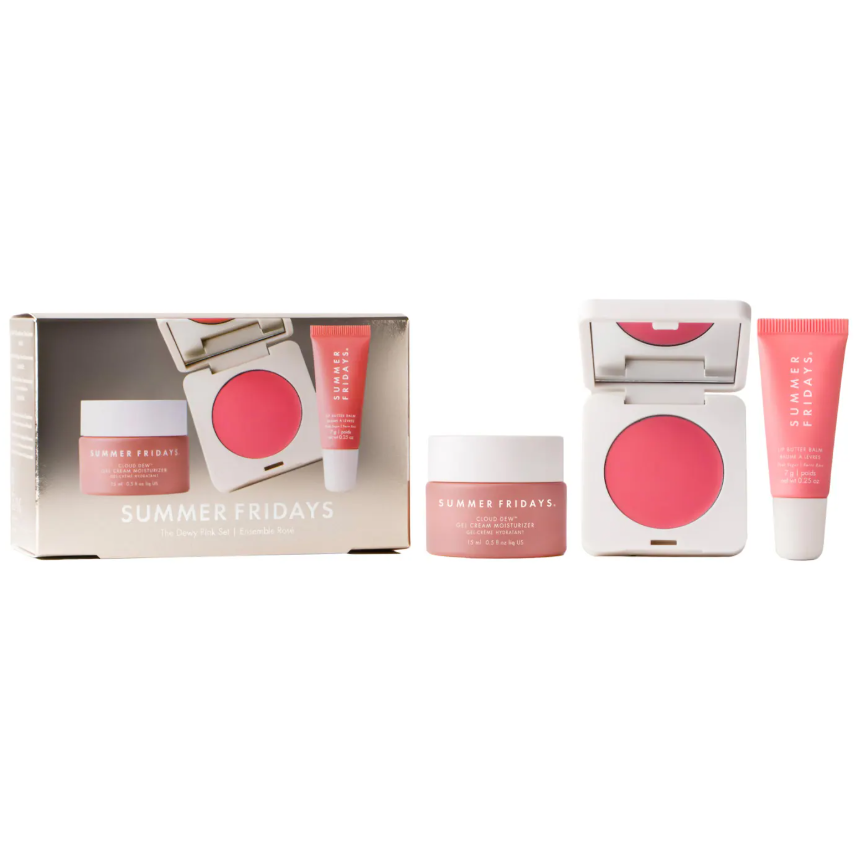 Summer Fridays  The Dewy Pink Set with mini Lip Butter Balm in Pink Sugar *Pre Orden*