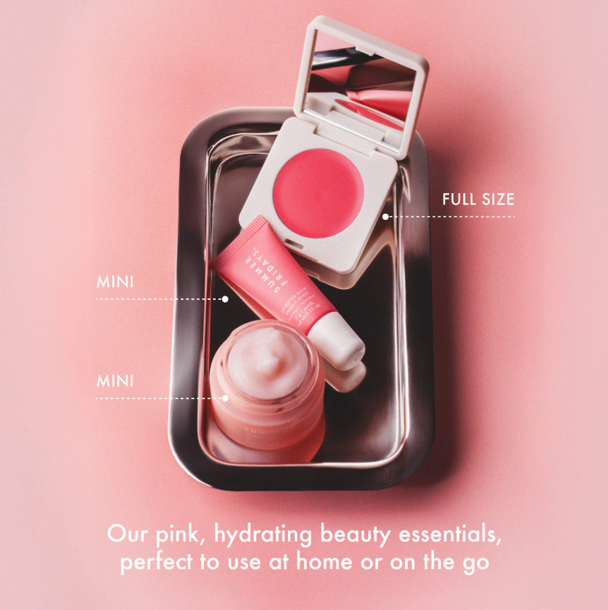 Summer Fridays  The Dewy Pink Set with mini Lip Butter Balm in Pink Sugar *Pre Orden*