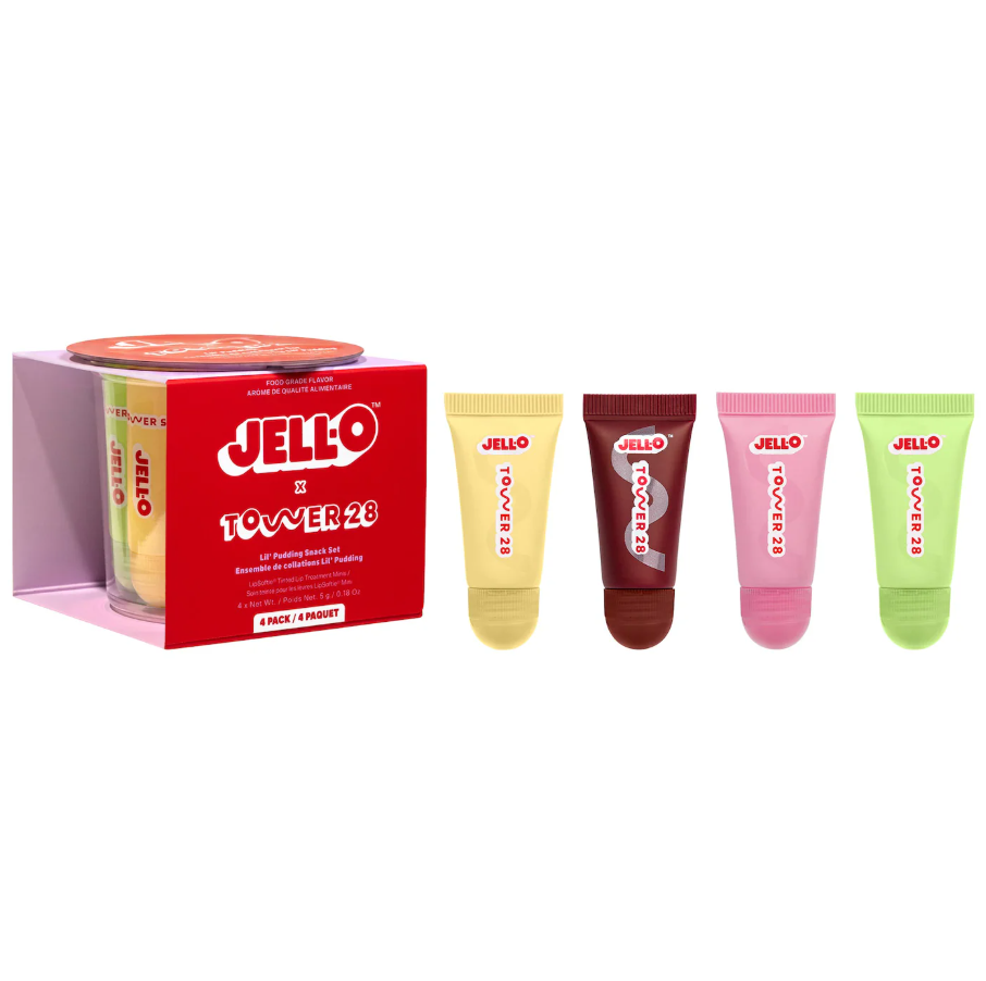 Tower 28 Beauty JELL-O X TOWER 28 Lil' Pudding Mini Lip Softie Gift Set *Pre Orden*